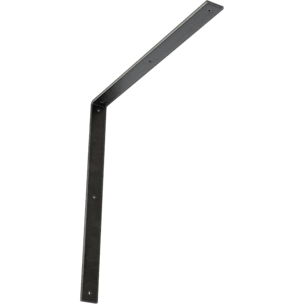 Ekena Millwork Hamilton Steel Bracket, Antiqued Pewter 2"W x 24"D x 24"H BKTM02X24X24HAAPW - main